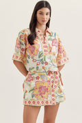 Summer House Popover Collared Top
