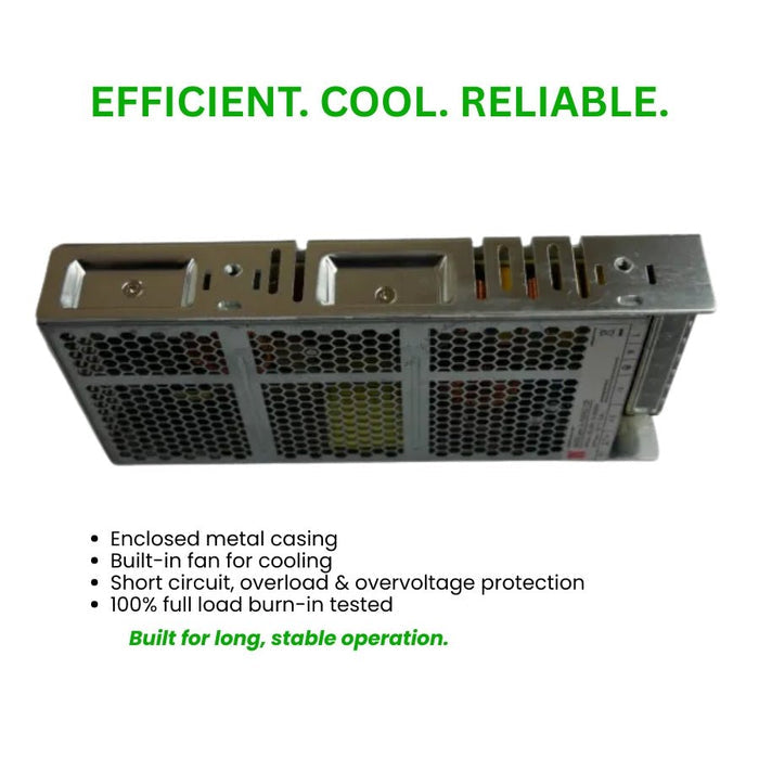 Switchable Power Supply LED LRS-150-12 150W 12V 12.5A for CCTV, LED Strips & More