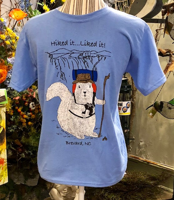 T-Shirt - Adult - Hiked it. Liked it. - Short Sleeve Crew Neck in Blue