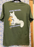T-Shirt - Adult - I've Got Your Back & Birdseed - Short Sleeve Crew Neck in Military Green