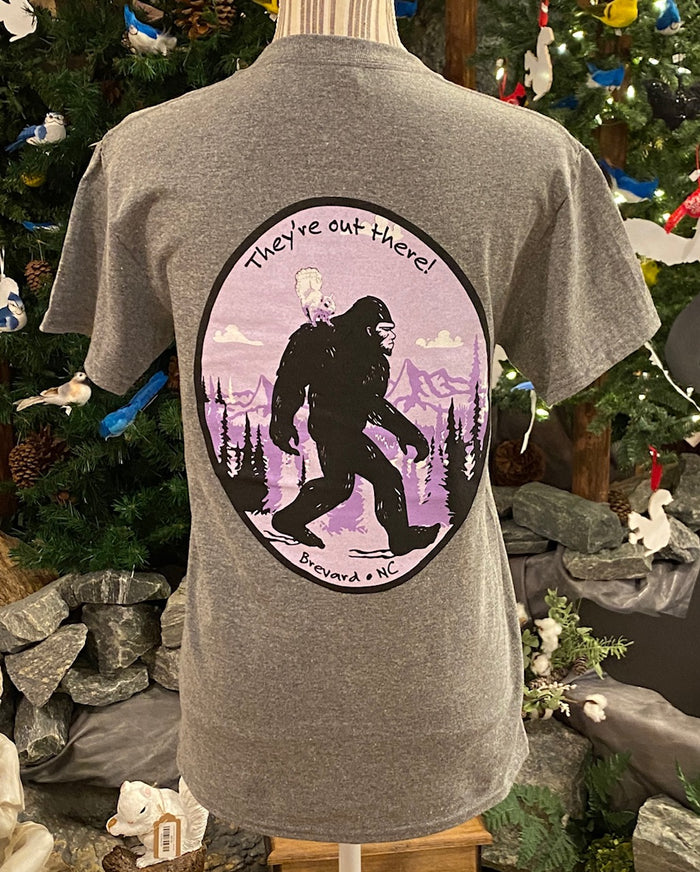 T-Shirt - Adult - Sasquatch and the White Squirrel - Short Sleeve Crew Neck
