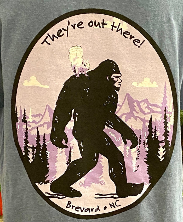 T-Shirt - Adult - Sasquatch and the White Squirrel - Short Sleeve Crew Neck