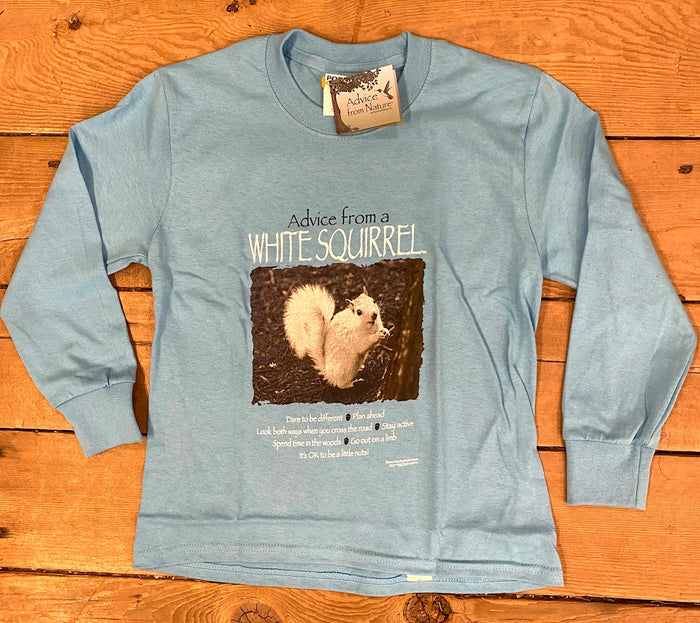 T-Shirt - Youth/Kids - Long Sleeve - Advice from a White Squirrel Crew Neck