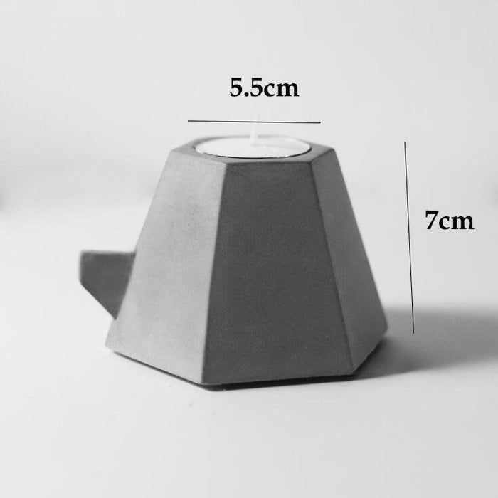 Tea-pot candlestick silicone mold - madmolds -