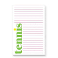 Tennis Large Lined Notepad