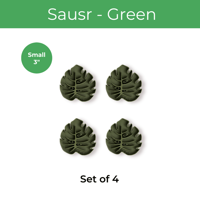 Small (4")- Set of 4 / Green
