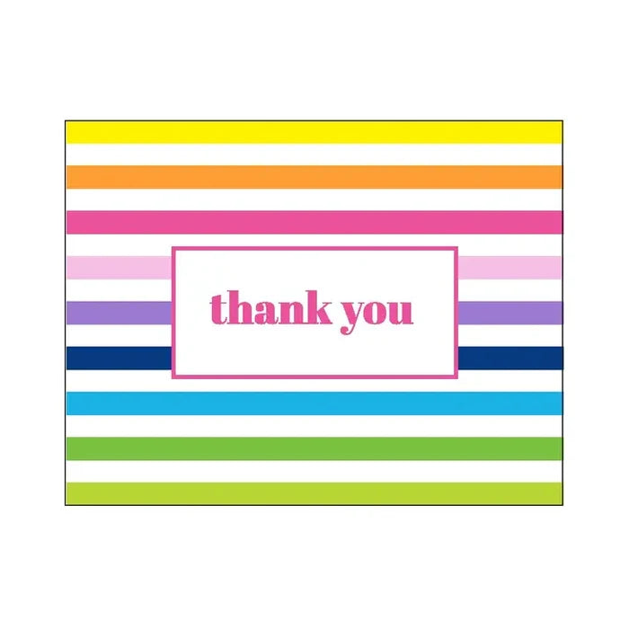 Thank You Rainbow Stripe Notecards