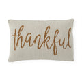 Thankful Script Knit Pillow