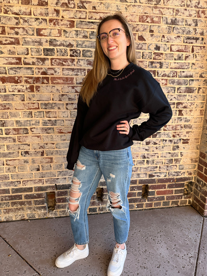 That Catalyst Girl Embroidered Sweatshirt