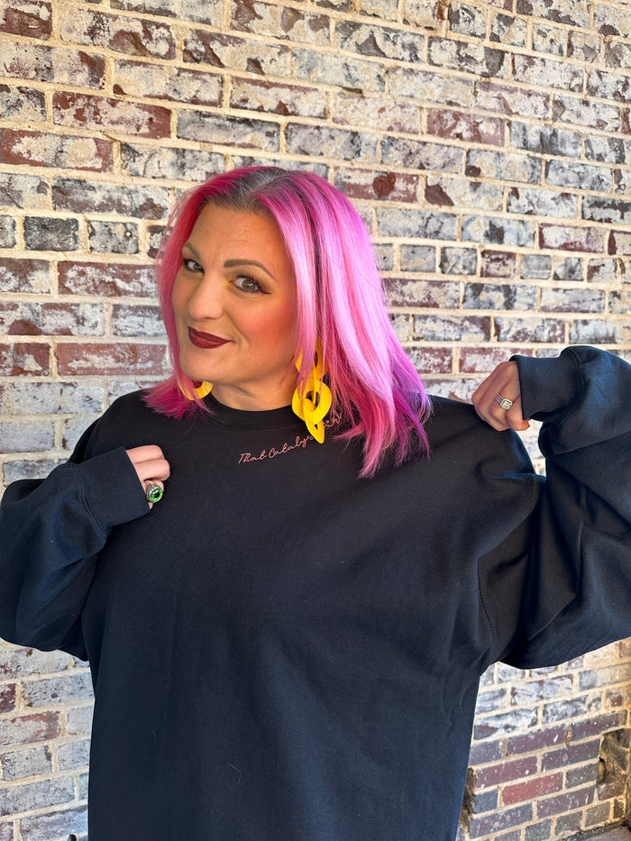 That Catalyst Girl Embroidered Sweatshirt