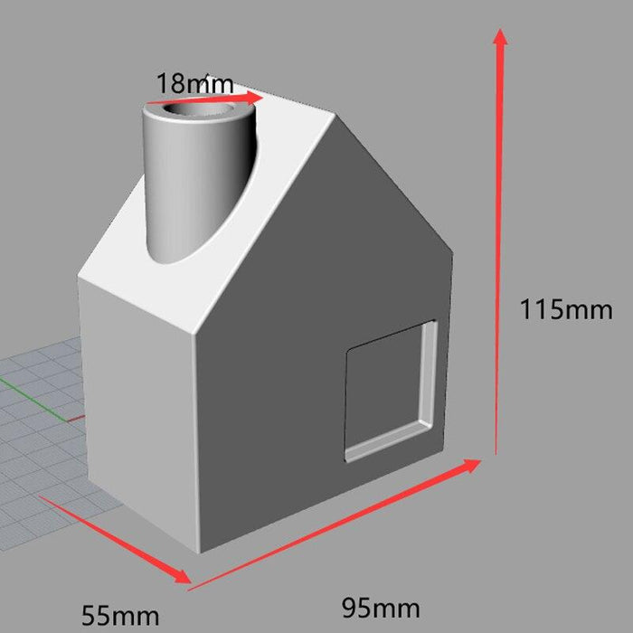 The barn vase silicone mold - madmolds -