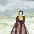 the fires in her heart kept her warm - giclee of original oil painting