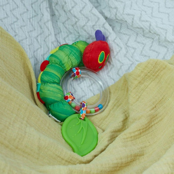 very hungry caterpillar ring rattle for baby