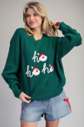 There's Some Ho's in this House 3D  Green Santa Sweater