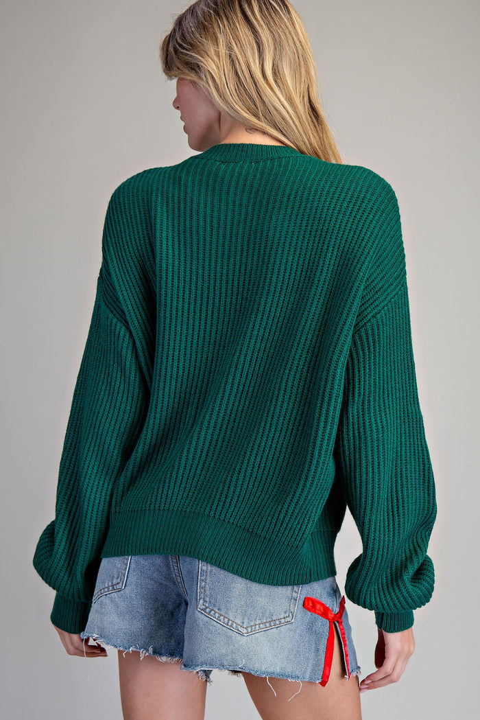 There's Some Ho's in this House 3D  Green Santa Sweater