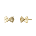 Tiger Tree Gold Bow Tie Pasta Earrings