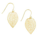Tiger Tree Gold Mini Leaf Earrings