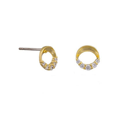 gold earrings