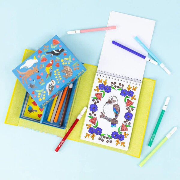 colouring kits australian animals kids activity
