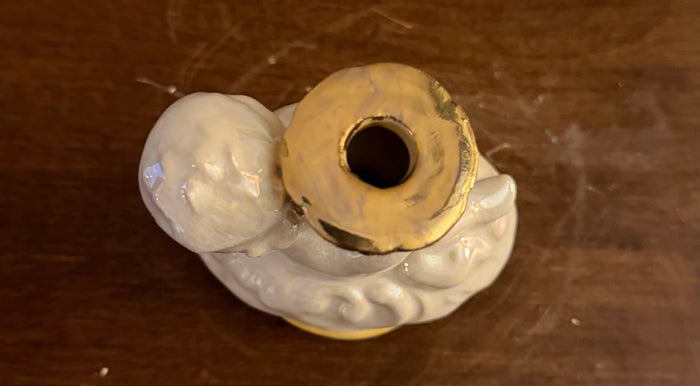 Tiny Gold Cherub  Incense cone burner