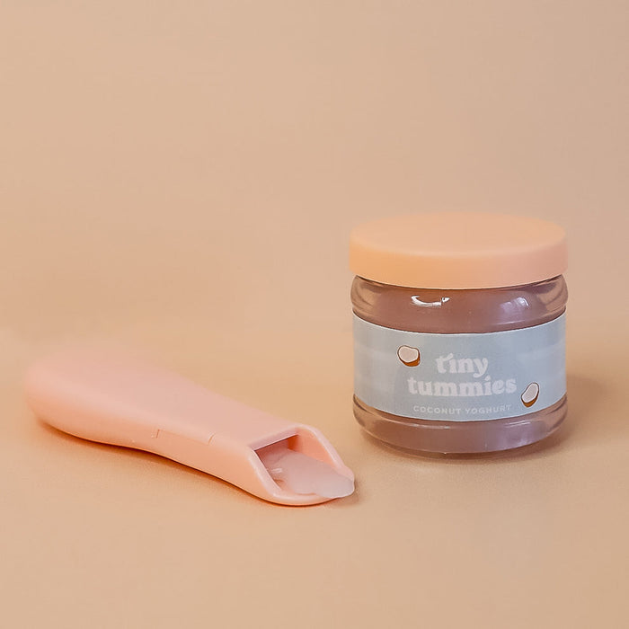 Tiny Harlow - Tiny Tummies - Jar & Spoon Set - Coconut Yoghurt