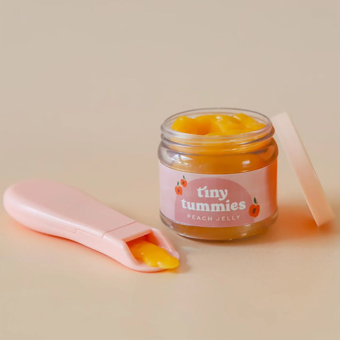 Tiny Harlow - Tiny Tummies - Jar & Spoon Set - Peach Jelly