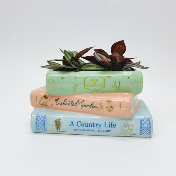 book planter for indoor plants