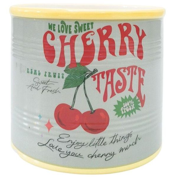 planter to look like a can of cherries