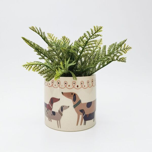 cute dog planter pot for indoor garden