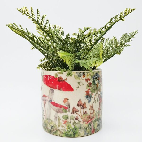 Urban Products Enchanted Garden Planter Pot Red 14cm