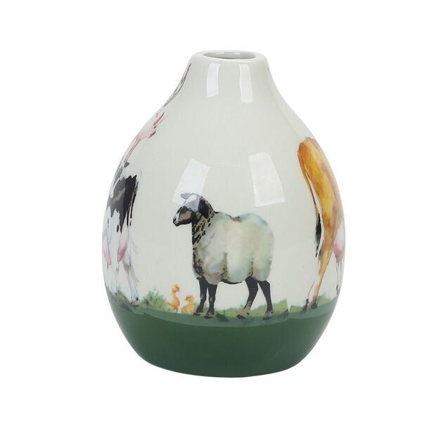 farmyard animals small vase