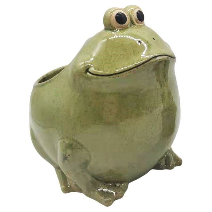 Urban Products Frog Green Planter Pot Large 16cm