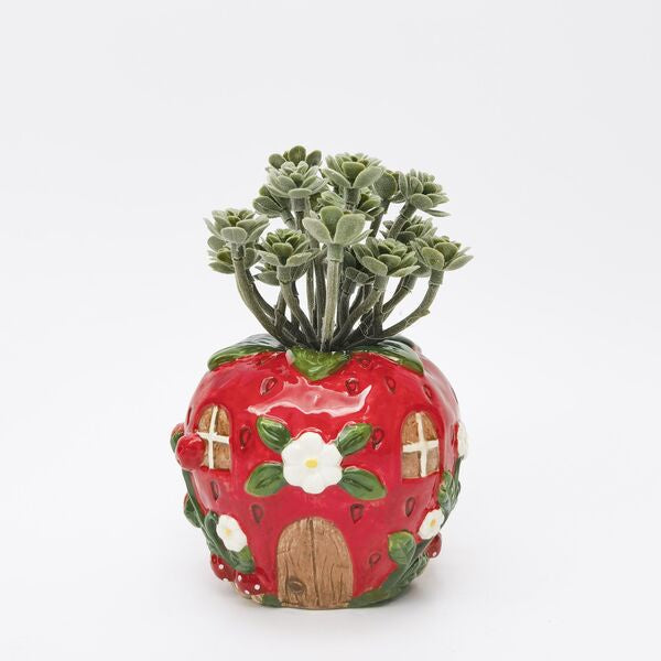 strawberry house vase
