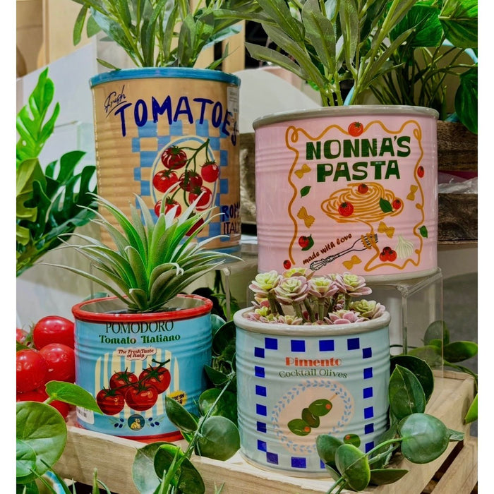 Urban Products Tomato Italiano Can Planter Pot Blue 10cm