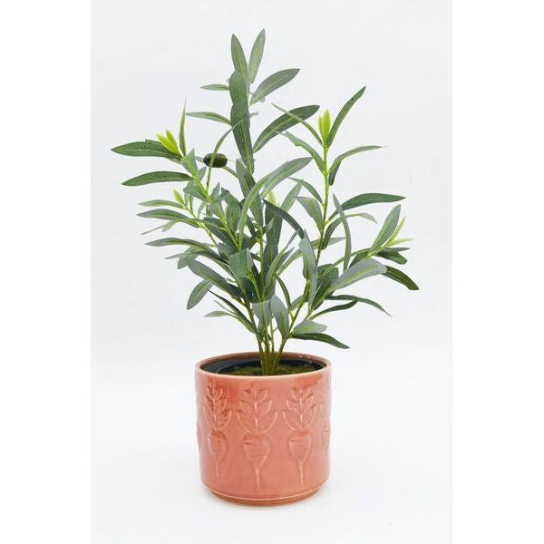 pink turnip planter pot