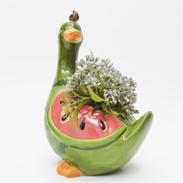 strawberry duck planter pot unique planter
