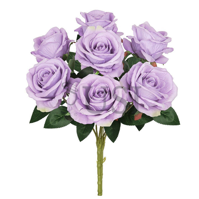Velvet Rose Bush x7, 16in, Lavender