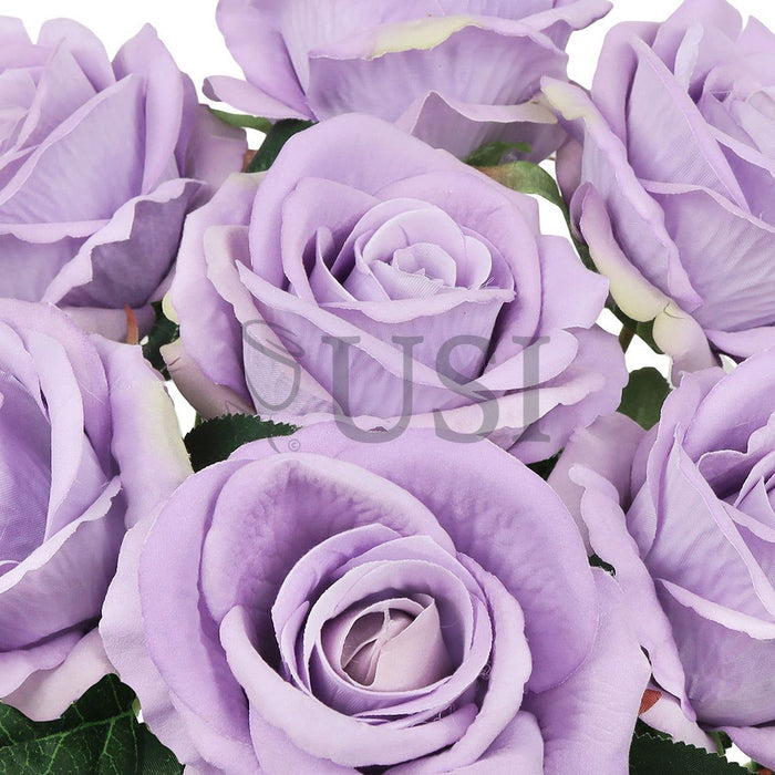 Velvet Rose Bush x7, 16in, Lavender