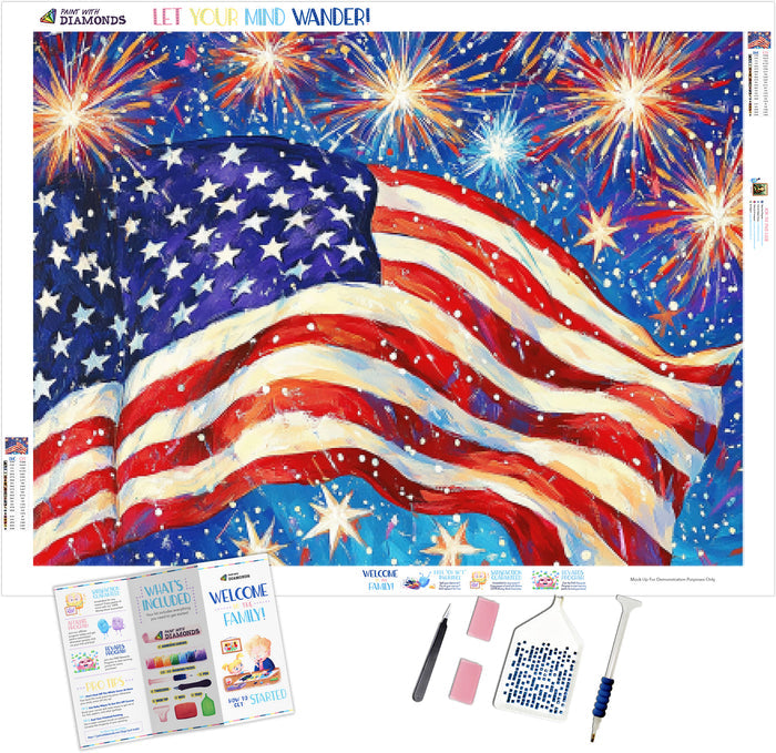 Vibrant Stars and Stripes Forever