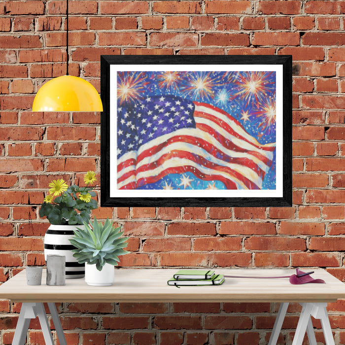 Vibrant Stars and Stripes Forever