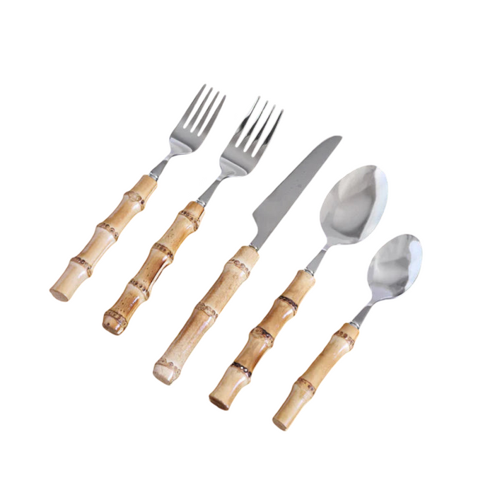 VIDA Bamboo Stainless Flatware II Set
