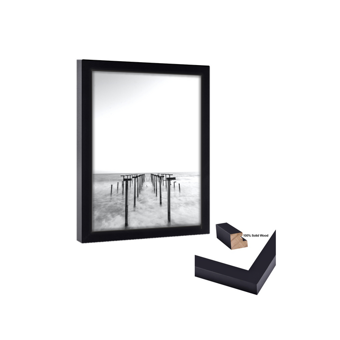 25x33 PIcture Frame Black Wood 25x33 Picture or poster print