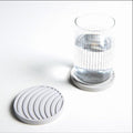 Wavy concrete cup coaster silicone mold - madmolds - silicone mold