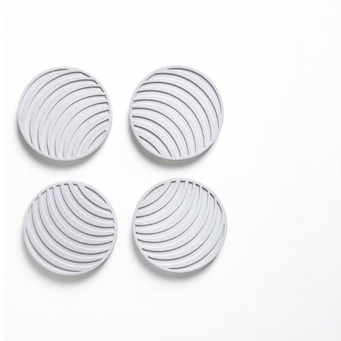 Wavy concrete cup coaster silicone mold - madmolds - silicone mold