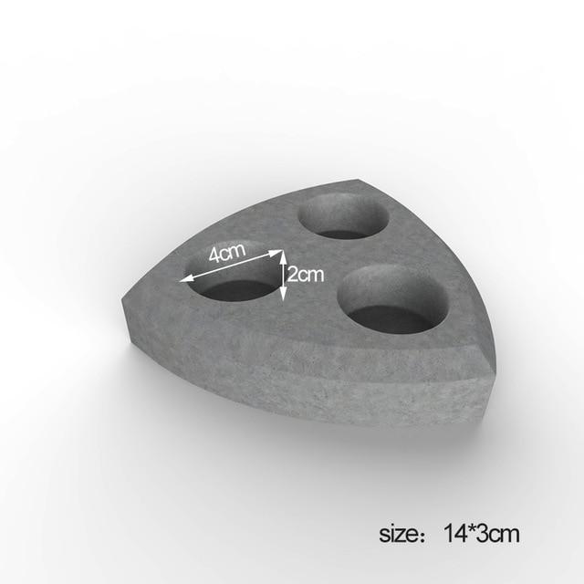 "Wedge" triangle candlestick mold - madmolds -