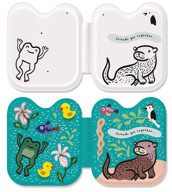 Wee Gallery - Bath Book - Frog and Friends - Mabel & Fox