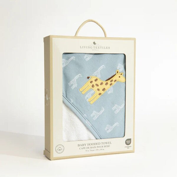 wild safari animal giraffe hood baby towel