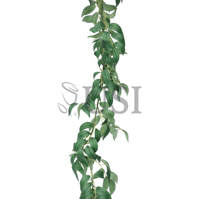 Willow Leaf Greenery Garland, 6ft, Green