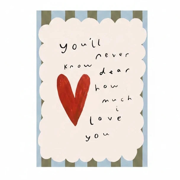 Yaya Studio - Art Print - You'll Never Know Dear How Much I Love You - Mabel & Fox